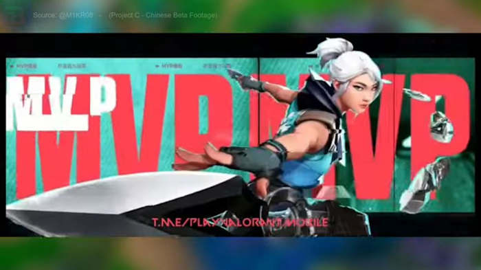 Valorant mobile leaked MVP screen